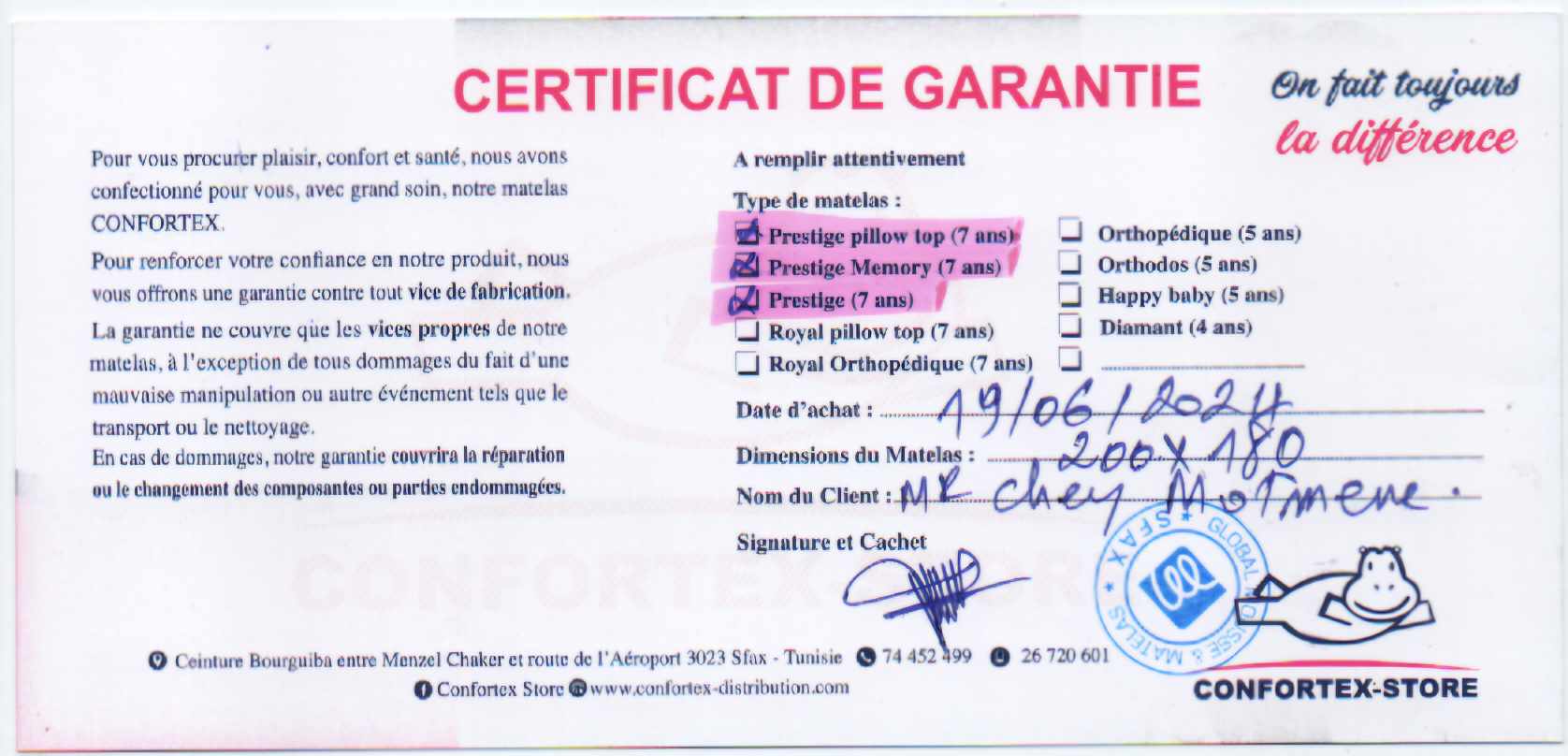 RECLAMEZ VOTRE DROIT DE GARANTIE SVP!!